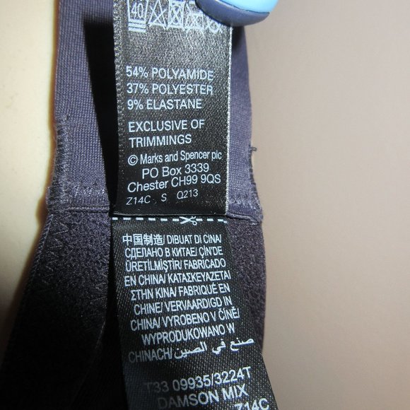 M&S Collection Woman Wired Padded Purpule Bras 34F (2 Items) - Picture 5 of 5